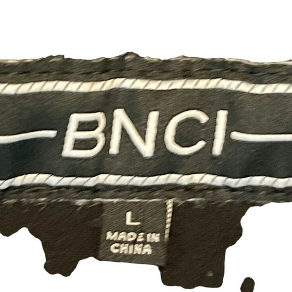 BNCI Women's Black & White size Large Open Cardigan Sweater Asymmetrical Jacket - Picture 15 of 16